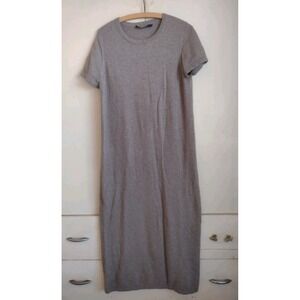 Jenni Kayne Sweater Dress XL Wool Cashmere Blend Short Sleeve Knit Maxi Luxury